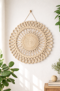 Eco-Friendly Handwoven Banana Fiber Wall Art