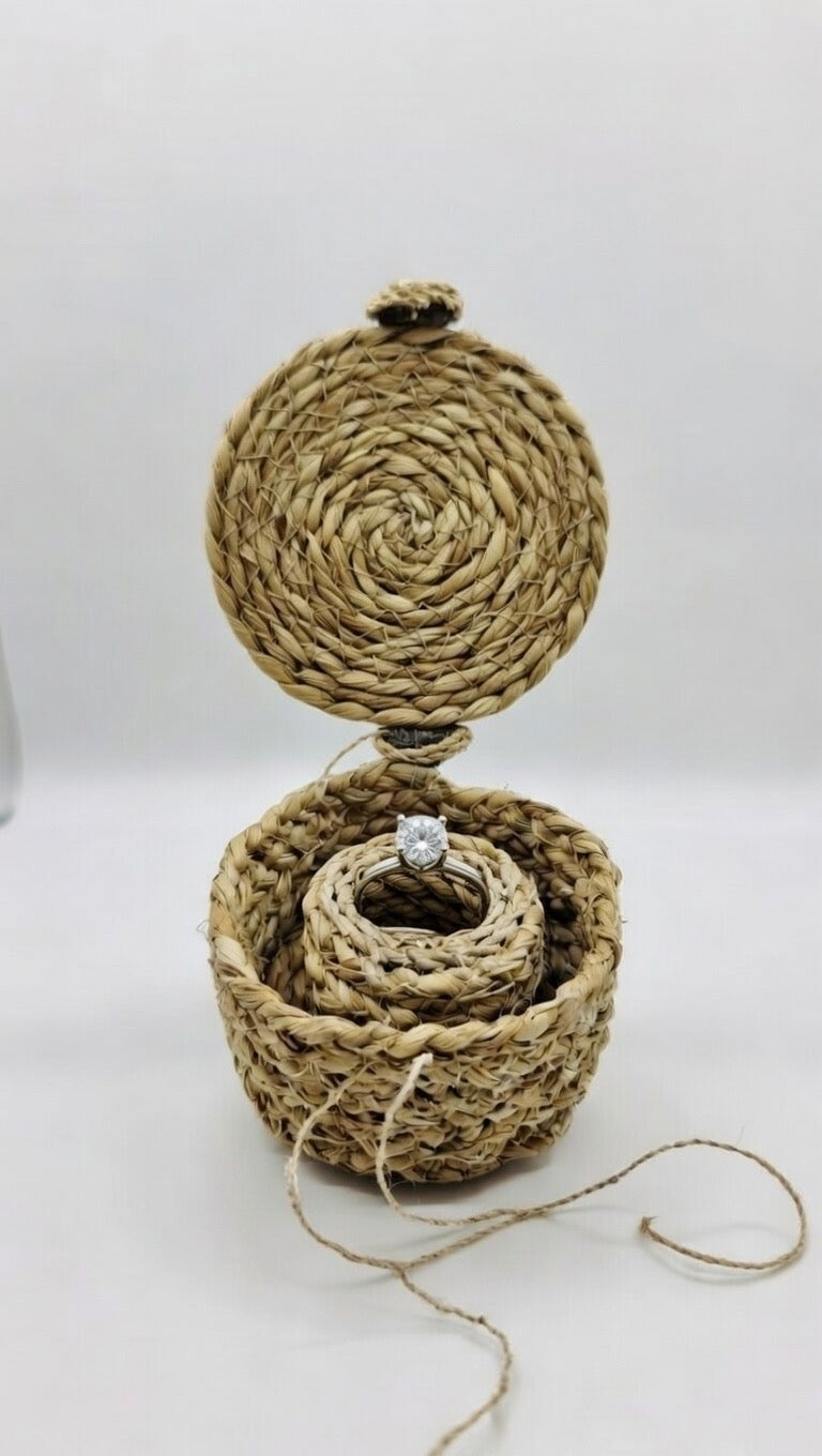 Eco-Friendly Banana Fiber Ring Box