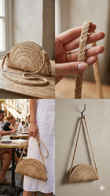 Banana Fiber Belt Pouch – Handmade Sustainable Handbag